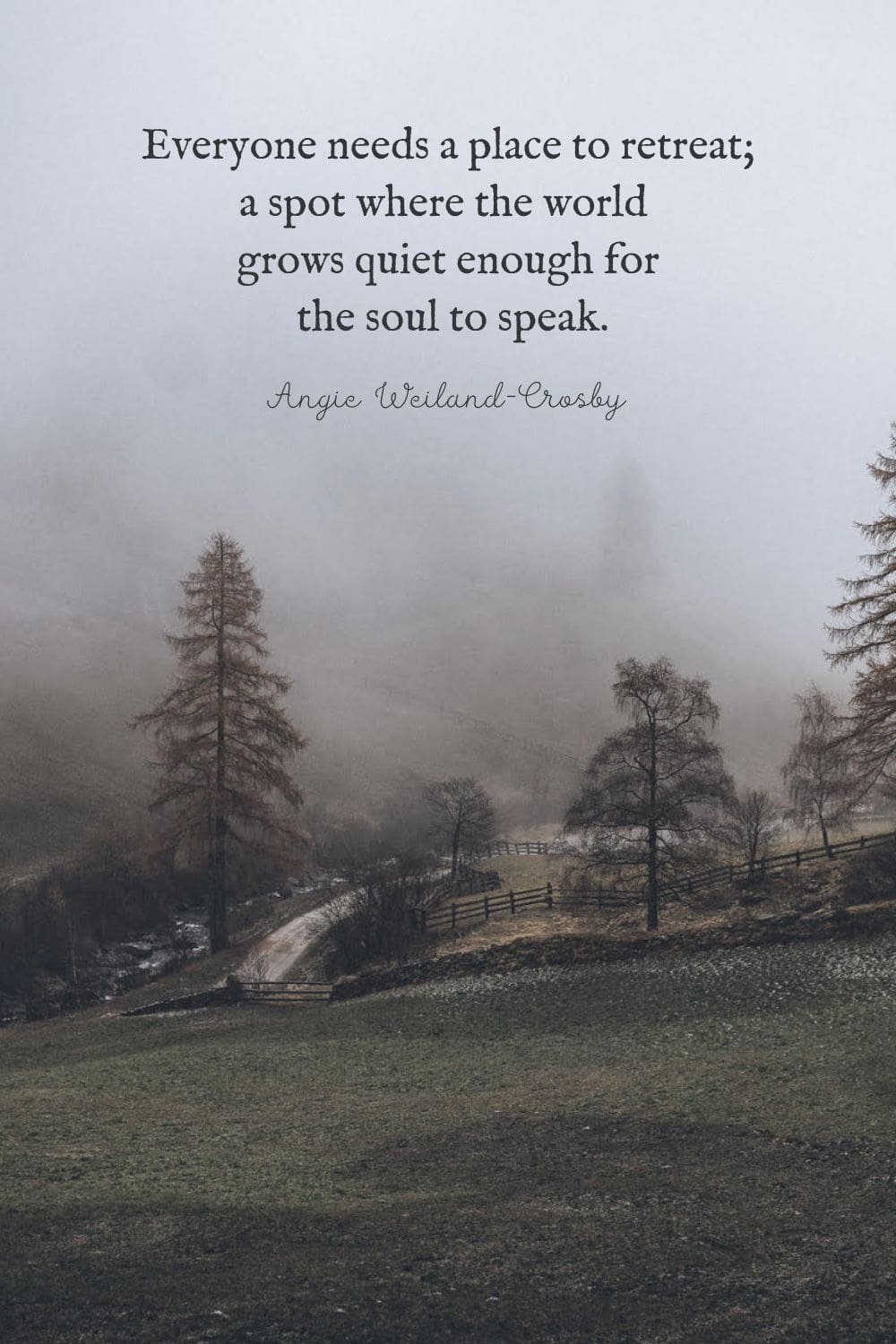 Everyone needs a place